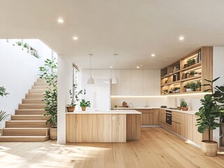 modern kitchen interior