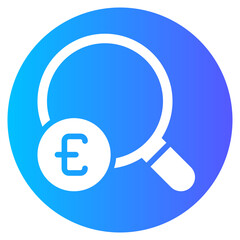 euro gradient icon