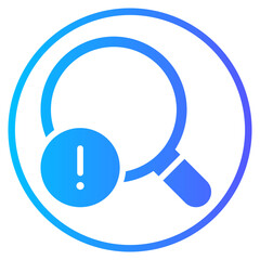 warning gradient icon