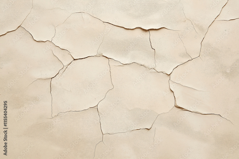 Poster A plain textured background in soft shades of cream with a subtle crack in the corner.