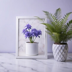 Interior Living Room Wall Frame Mockup
