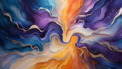 Colourfull waves beautifull abstract background