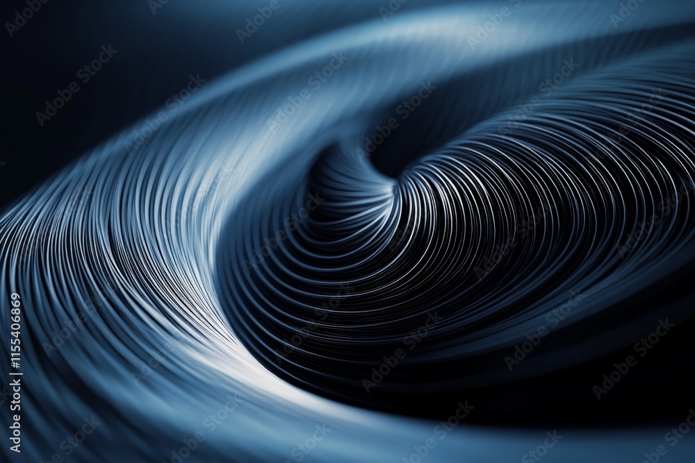 Aufkleber An abstract image featuring swirling, dynamic lines in a modern style, expressing motion, fluidity, and the interconnectedness of complex systems in art form.