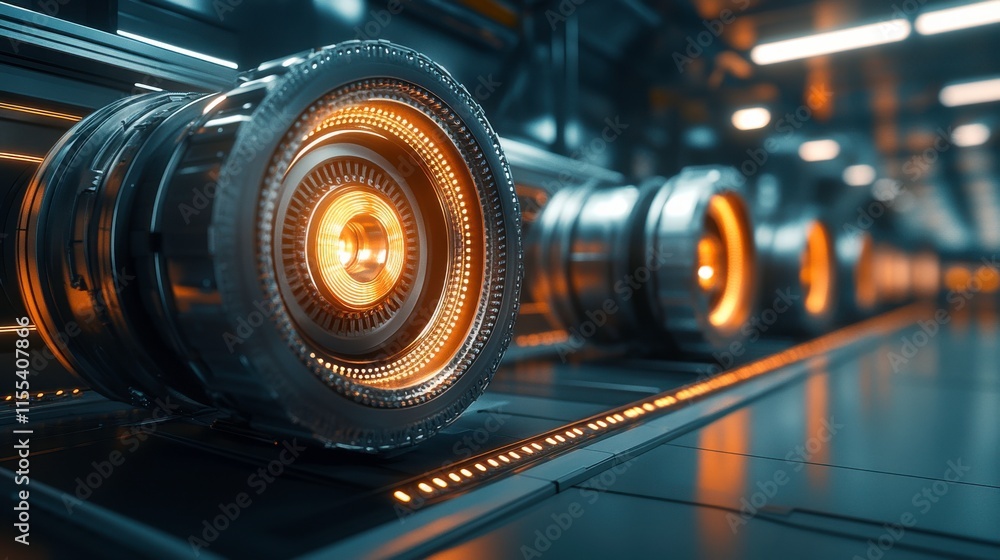 Aufkleber high-precision motor testing in modern workshop
