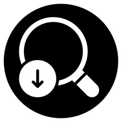 down arrow glyph icon