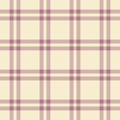Store pattern plaid fabric, valentine texture background tartan. 1950s seamless vector textile check in light and pastel colors.