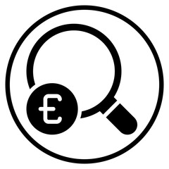 euro glyph icon