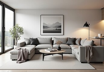 modern luxury european apartment loft with scandinavian furniture design
