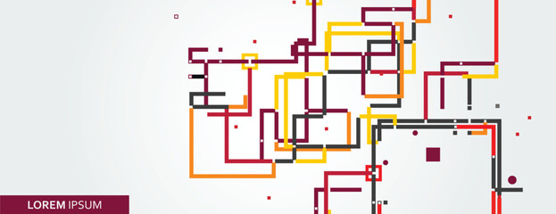 Vector line style geometric pattern background