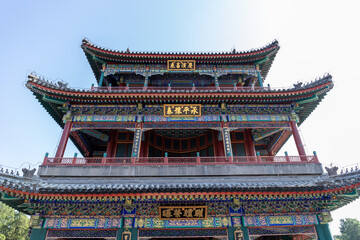 Fototapeta premium Grand Opera building in Dehe Garden, Summer Palace, Beijing, China