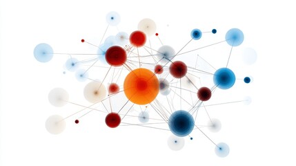 Connected Community Network Big Data Analysis - Abstract network graphic symbolizing connection, community, data, technology, and global communication.
