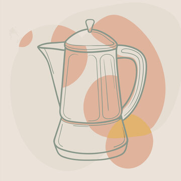 recommend clip art: electric kettle icon silhouette, white background