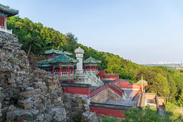 Fototapete Rund Runner Tibetan architecture in the Summer Palace, Beijing, China © ZCFei