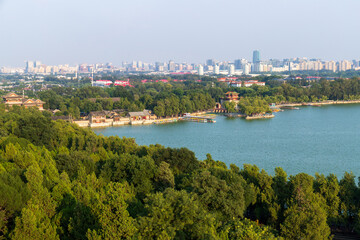 Kunming Lake and city view at the Summer Palace, Beijing, China