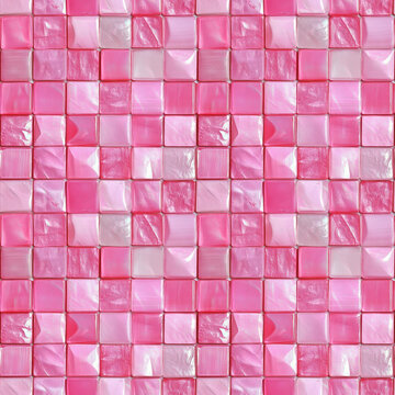 glitzy pink squares, repeatable seamless background tile
