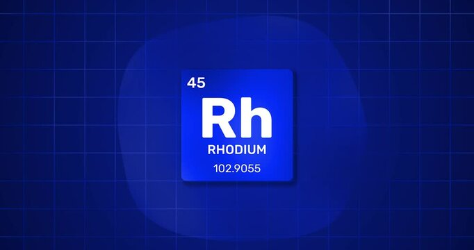 Rhodium chemical element Periodic Table
