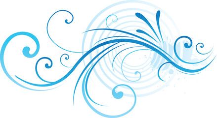 abstract blue background with swirls