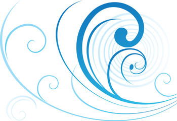 abstract blue background with swirls