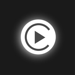 Movie symbol icon vector.