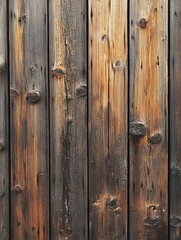 Fototapeta premium Textured Dark Wood Planks with Natural Knots for Rustic Construction and Vintage Projects : Generative AI