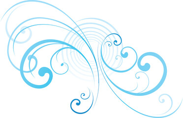 abstract blue background with swirls
