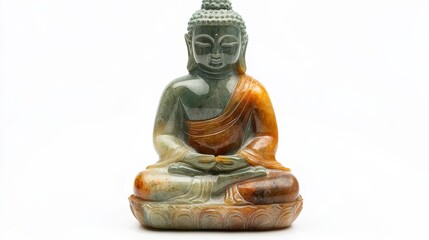 Obraz premium Multicolored Jade Buddha Statue Artwork
