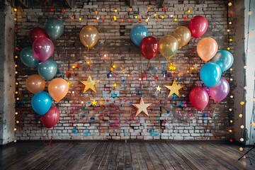 balloons on the wall
