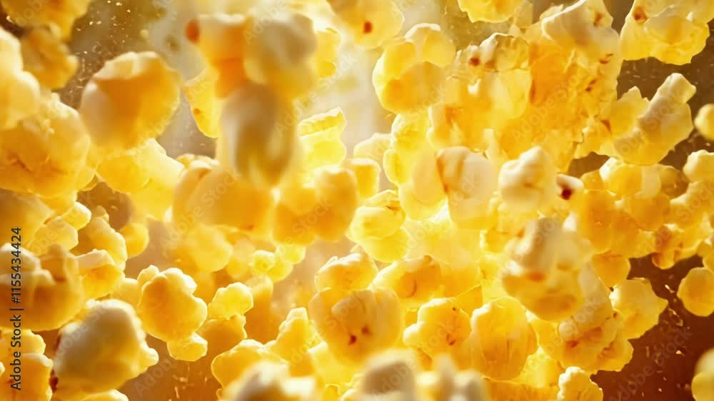 Poster with a quick spin the particles change from buttery popcorn to cheesy nacho flavor as they navigate 