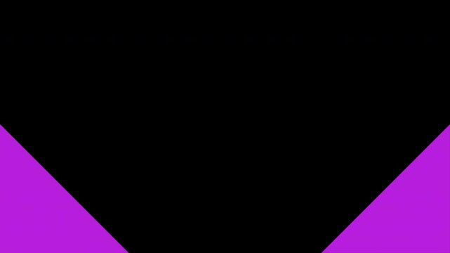 Smooth and nice geometric transitions openers set, 4k violet orange colors, alpha png