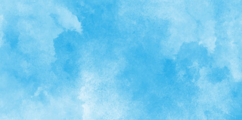 Obraz premium Vintage Blue watercolor background for your design,This watercolor design with watercolor texture on white background,Light blue watercolor paper texture background with splashes,