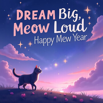 happy mew year for cats day