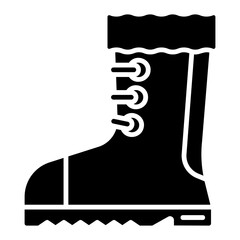 Illustration of Boots Glyph Icon Design