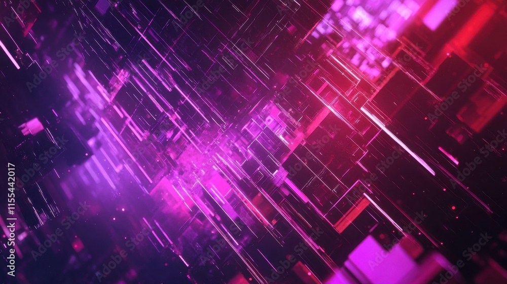 Poster abstract dynamic light with high detail and clean background