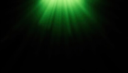 Obraz premium Radiant Green Spotlight Illumination with Soft Beams