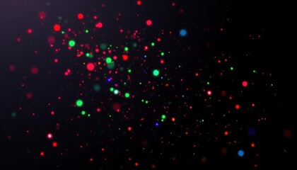 a vibrant display of colorful bokeh lights, creating a dreamy and festive atmosphere