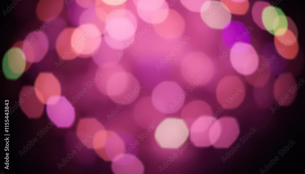 Aufkleber abstract blurry bokeh lights background in various pink tones with a soft and dreamy effect