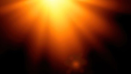 Obraz premium Warm Yellow and Orange Glowing Light with Gentle Rays