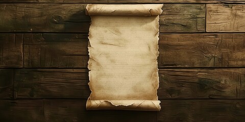 Piece of paper is on a wooden surface