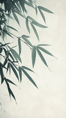 Fototapeta premium Traditional Chinese bamboo texture illustration poster background