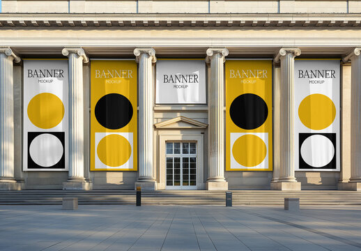 Front View Banner Mockups