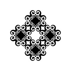 Fototapeta premium illustration aesthetic flower decorative pattern
