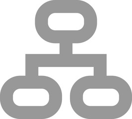 Gray Hierarchical Structure Icon