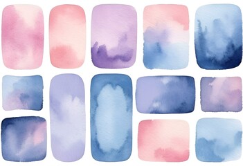 blue and white buttons