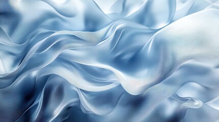 Obraz premium Misty silver and pale blue gradient, soft glowing effect, clean and modern, great for tech or futuristic designs.