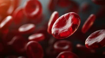 Red blood cell. 3D structure of RBC. molecular model of red blood cell.