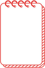Fototapeta premium Notebook page borders