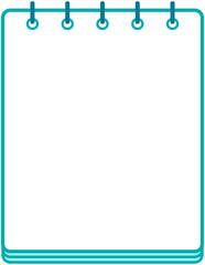 Blank paper notebook