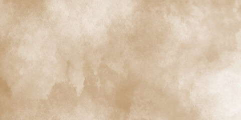 Luxury light brown watercolor background with artistic grungy design,Watercolour painting soft textured on wet white paper background,perfect for wallpaper or background design.