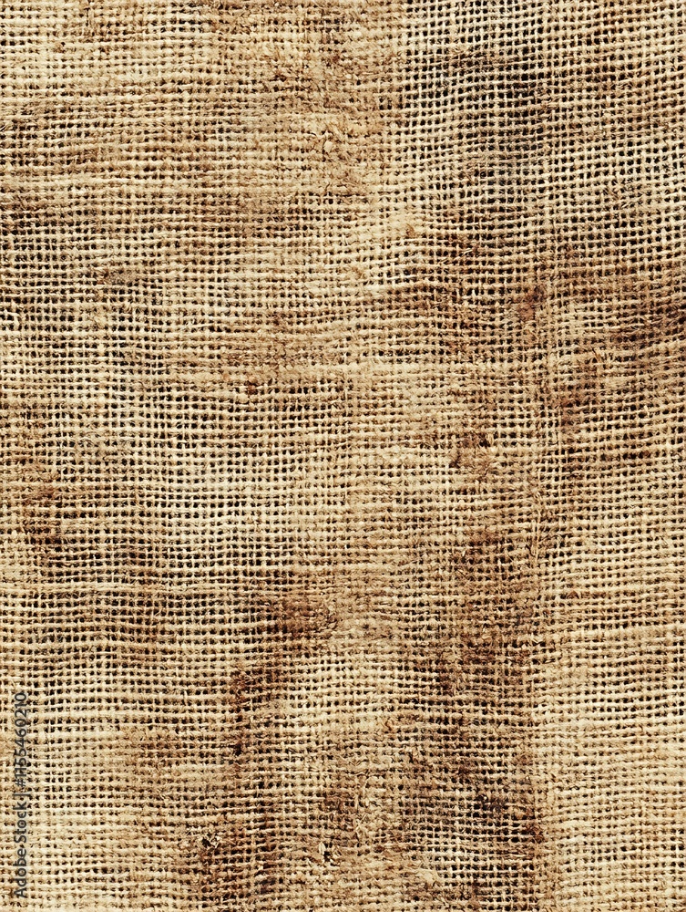 Poster rustic burlap fabric texture closeup for natural craft and vintage style backgrounds : generative ai