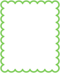 Wavy Square Border Frame